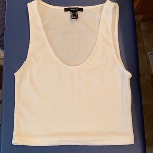 Buy 2 for a cheap price,forever 21,white crop top and floral top from H & M